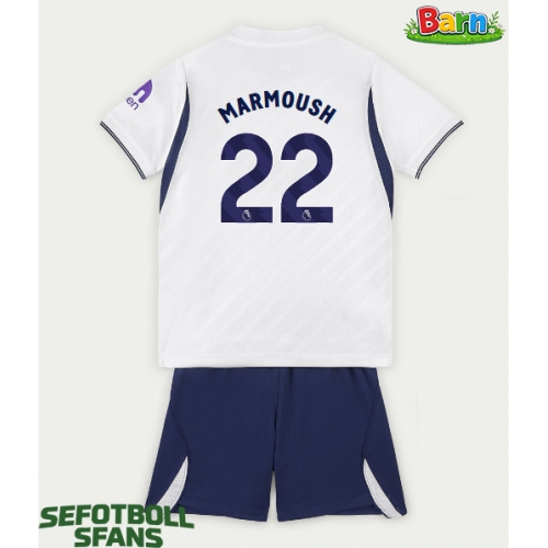 Tottenham Hotspur Omar Marmoush #22 Hemmaställ Barn 2026-27 Kortärmad (+ Korta byxor)